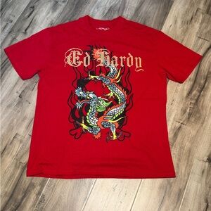 Ed Hardy Red Dragon Short Sleeve Tee